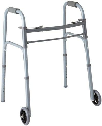 Junior folding walker with five inch wheels