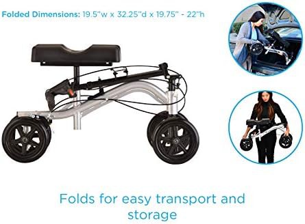 Silver Steerable Turning Knee Walker — photo 3