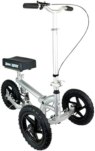 Silver All Terrain Scooter with Shock Absorber