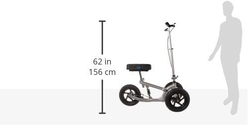 Silver All Terrain Scooter with Shock Absorber — photo 3