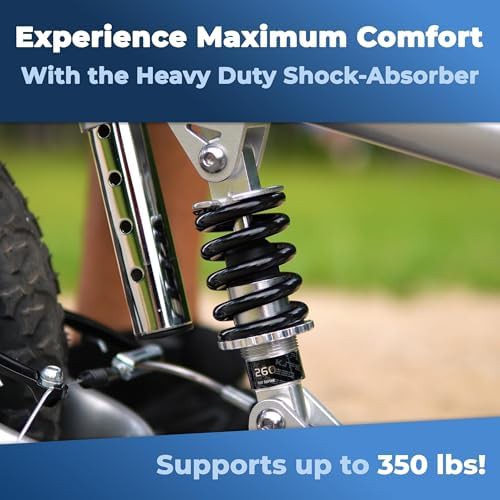 Silver All Terrain Scooter with Shock Absorber — photo 4