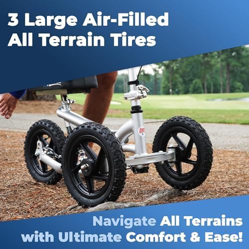 Silver All Terrain Scooter with Shock Absorber — photo 5