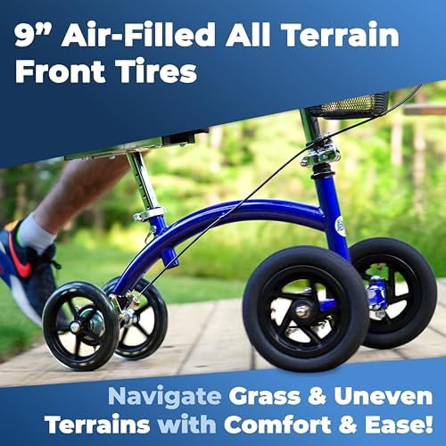 Blue Hybrid All Terrain Steerable Walker — photo 3