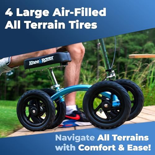 Four Wheel All Terrain Metallic Blue Scooter — photo 3