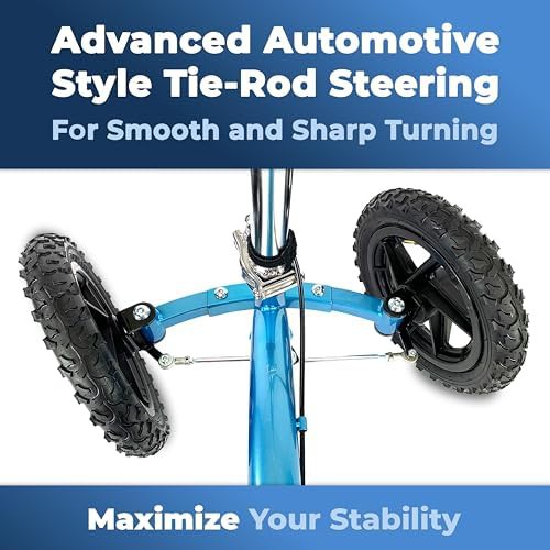 Four Wheel All Terrain Metallic Blue Scooter — photo 4