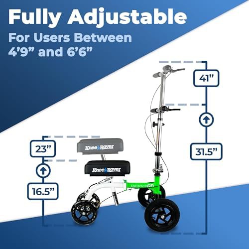 Compact Green Hybrid Knee Scooter — photo 5