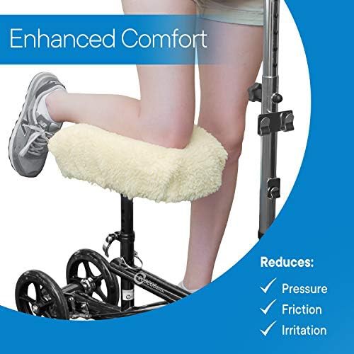 Fleece Knee Walker Pad Cover with Cushion — photo 5