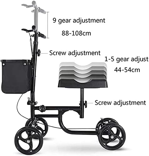 Matte finish foldable knee walker 300 lbs — photo 4