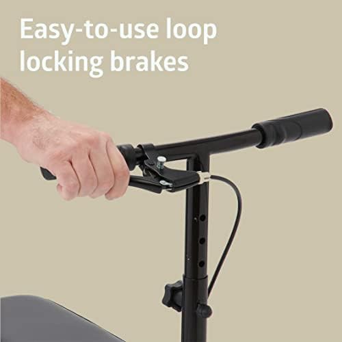 Blue economy knee walker with padded rest — photo 3
