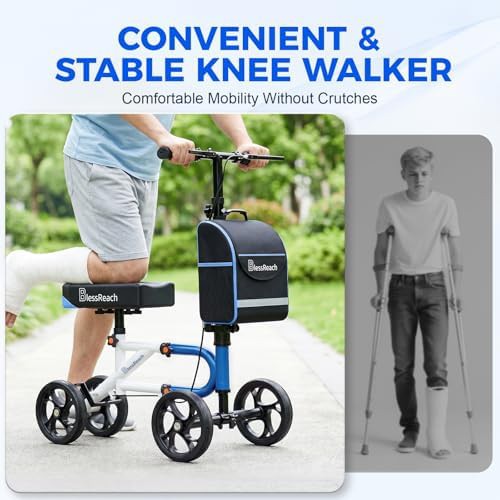 Lightweight Adult Knee Walker with Pad — photo 4