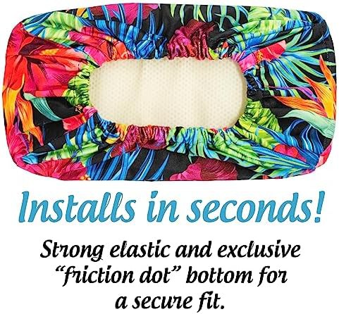 Tropical print memory foam knee pad cover — photo 4