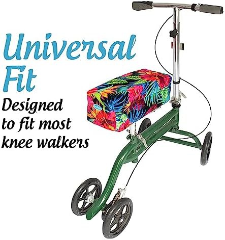 Tropical print memory foam knee pad cover — photo 5