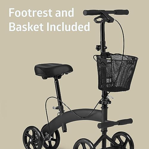 Black seated mobility scooter and knee walker — photo 3