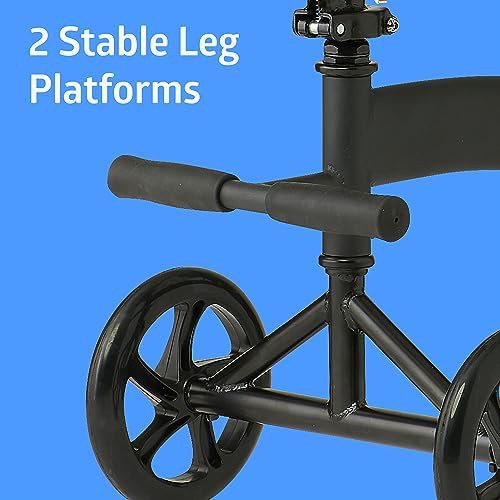 Black seated mobility scooter and knee walker — photo 4