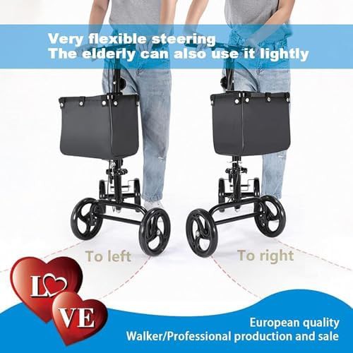 Knee walker with thick pad and basket — photo 5