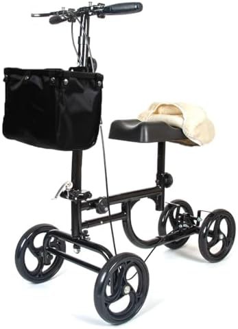Steerable Scooter with Fabric Storage Basket