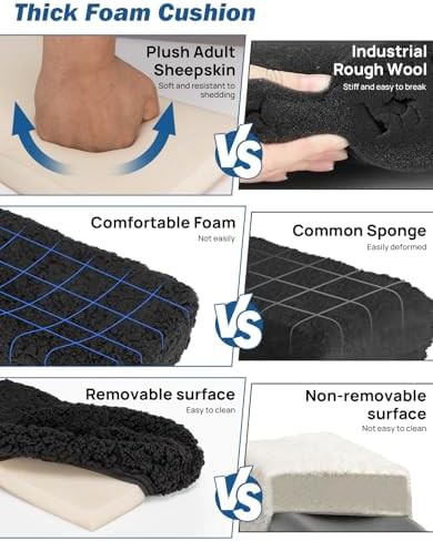 Sheepskin cover for knee scooter cushion — photo 3