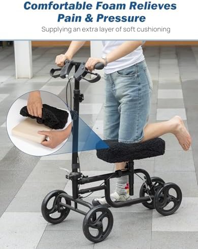 Sheepskin cover for knee scooter cushion — photo 4
