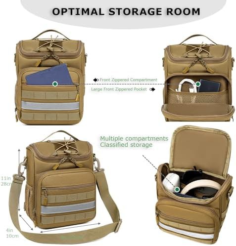 Brown knee walker bag with cooler pocket — photo 4
