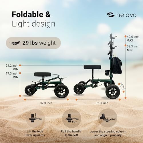 All terrain scooter for broken foot recovery — photo 3