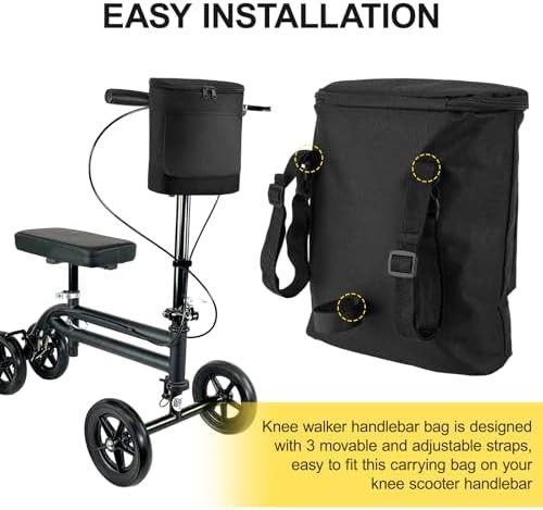 Knee Walker Handlebar and Side Bag — photo 3