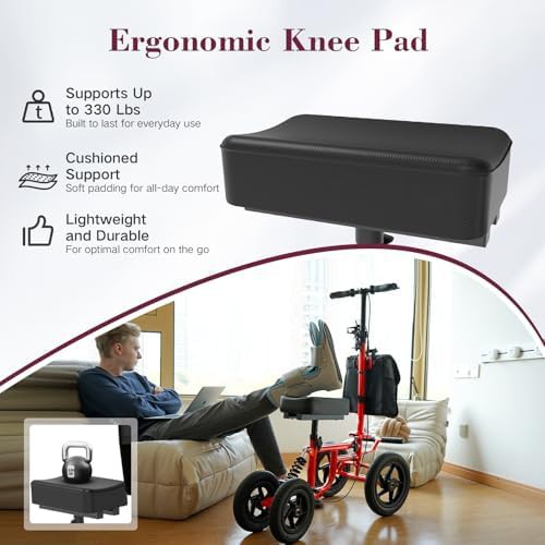 Foldable All Terrain Adult Knee Scooter — photo 4