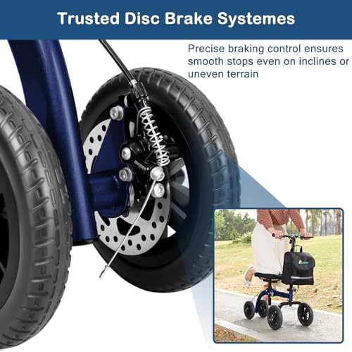 Blue collapsible all terrain knee cart — photo 5