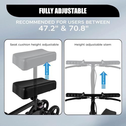 Black All Terrain Shock Absorbing Knee Walker — photo 4