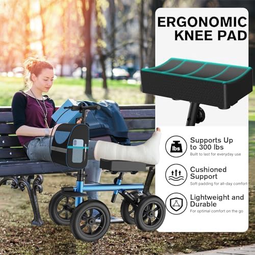 Steerable all terrain knee walker — photo 4