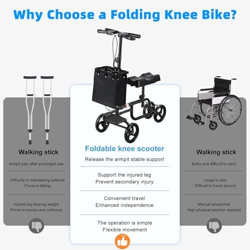 Seated Adult Knee Scooter for Surgery Recovery — photo 5