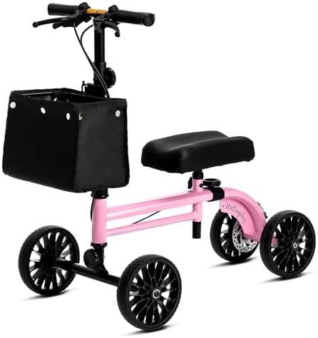 Pink Steerable Indoor and Outdoor Walker