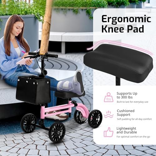 Pink Steerable Indoor and Outdoor Walker — photo 4