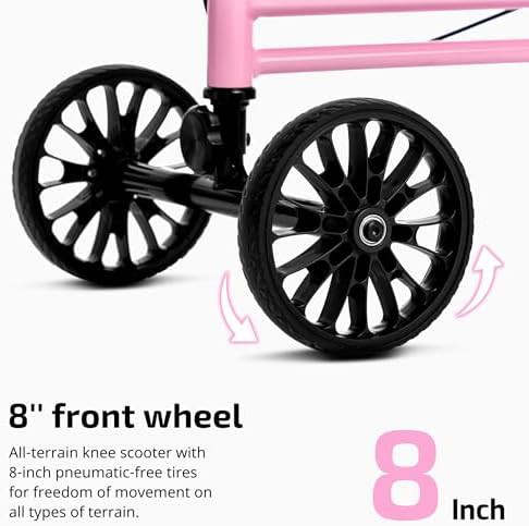 Pink Steerable Indoor and Outdoor Walker — photo 5