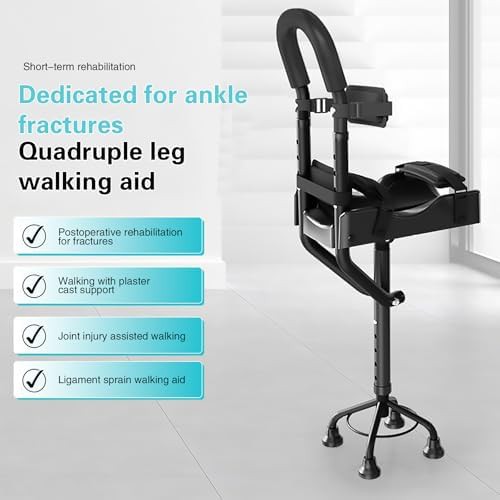 Hands Free Aluminum Alloy Knee Crutch — photo 4