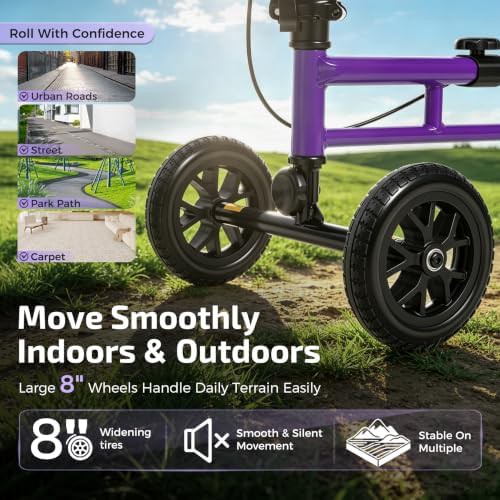 Purple All Terrain Knee Scooter for Adults — photo 3