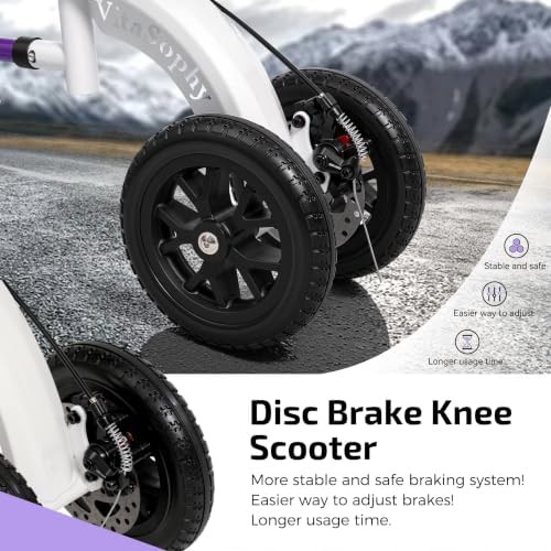 Purple All Terrain Knee Scooter for Adults — photo 4