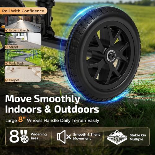 Black All Terrain Knee Scooter for Surgery — photo 3