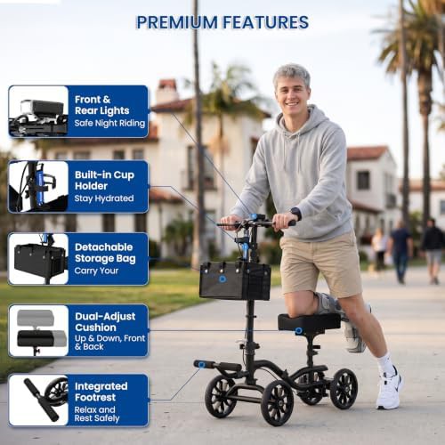 Foldable adult knee scooter for surgery — photo 4