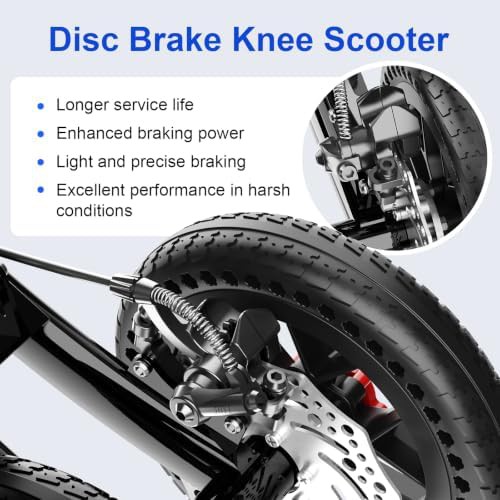 All terrain knee scooter with large pad — photo 4