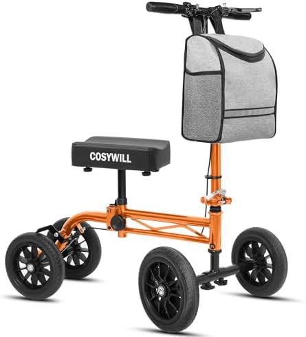 Orange economy foldable knee scooter