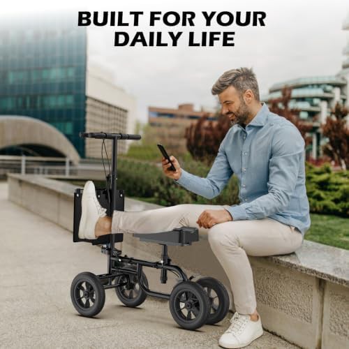Foldable all terrain scooter with brake — photo 4
