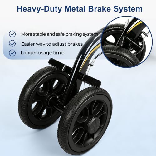 Black all terrain knee walker for ankle injuries — photo 5