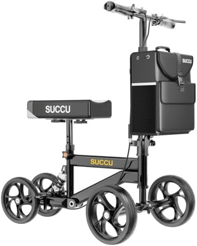 Foldable carbon steel knee walker