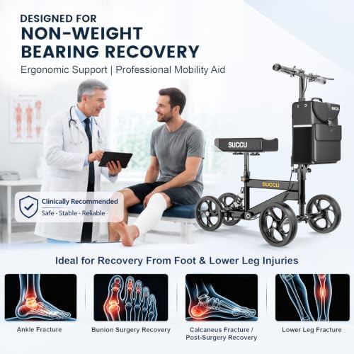 Foldable carbon steel knee walker — photo 3