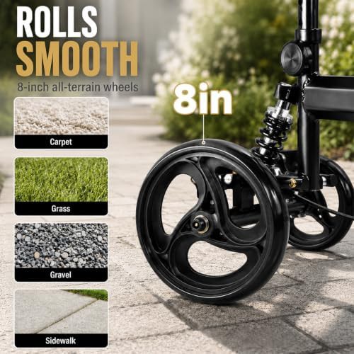 Shock absorbing knee scooter for adults — photo 4