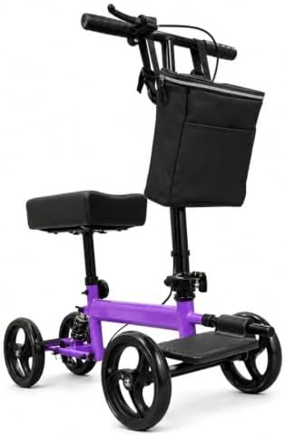 Knee walker for men with shock absorption