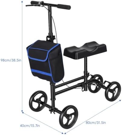Foldable knee walker with hand brake — photo 4