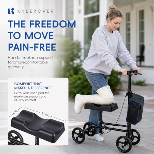 Foldable Knee Scooter with Dual Braking System — photo 4